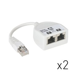 Coupleur / découpleur RJ45 - Internet, 2 flux