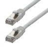 Cordon RJ45 M/M - Cat. 6a- F/UTP - Gaine LSZH grise - Snagless - 500MHz - 2m