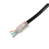 Kit 5 prises RJ45 Cat. 6 traversantes à monter