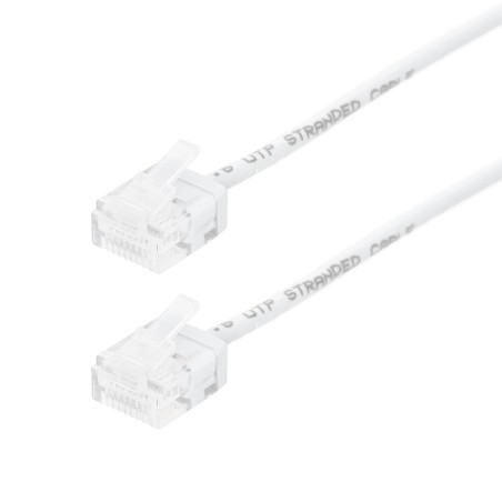 Cordon Ultra slim RJ45 M/M - Cat. 6a- U/UTP - Snagless - 500MHz - 2m