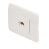 Prise RJ45 F murale à monter - Cat. 5 - 80x80mm