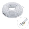 Bobine de câble RJ45 - 25m - Cat. 5e - U/UTP - 26 AWG - 100MHz - gaine plate