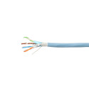 Box câble réseau rigide - Cat6a F/FTP - gaine PVC bleue - 500 MHz - 305 m
