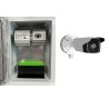 Kit adip rj45, caméra LAPI 4Mp ANPR 28,12IR50 IK 67, boitier ABS, alim rail-din