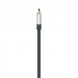 Cordon HDMI PREMIUM A M/M - 4K - or - prises métal - ultra flexible - 3m