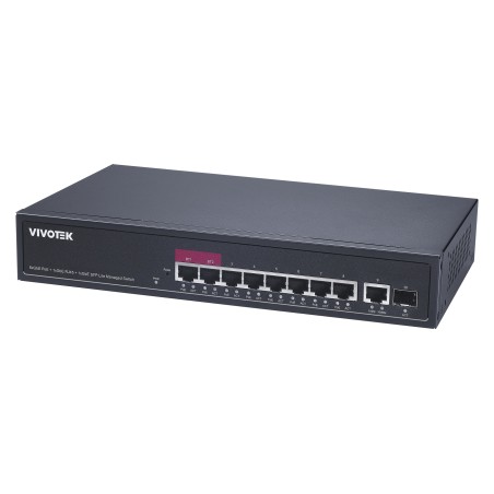 SWITCH POE MANAGEABLE 110W 8XGB(2X90W) + 1XGB UTP + 1X SFP NDAA 250M