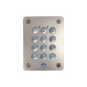 CLAVIER CODE WIEGAND ENCASTRE INOX CLAVIER BRAILLE