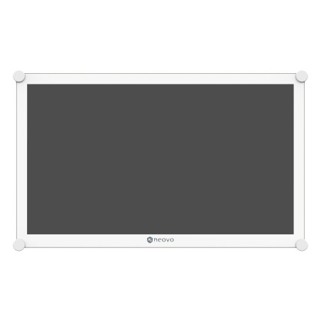 ECRAN 22'' MEDICAL FHD DP HDMI METAL BLANC & DALLE VERRE 24V (PAS DE PIED)