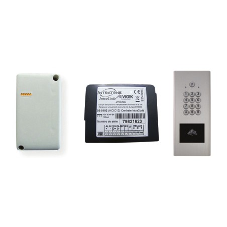 INTRABOX DATA ECO CLAVIER HAUSSMANN MAINS-LIBRES - ARGENT VIGIK+®