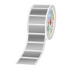Rouleaux prédécoupés 50 x 25 mm - Platinium Argent / 1100 unités par rouleau