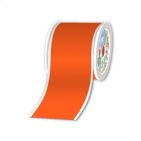 Rouleaux en continu, Orange, 100mm x 30m