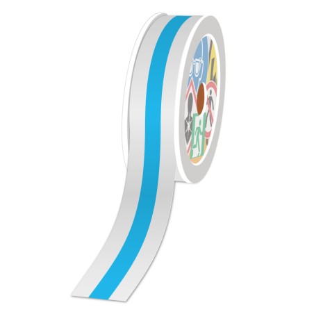 Rouleaux en continu, Bleu ciel, 12mm x 30m