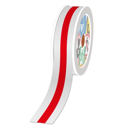 Rouleaux en continu, Rouge, 12mm x 30m