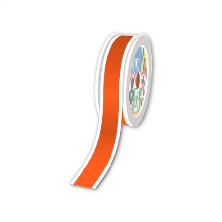 Rouleaux en continu, Orange, 25mm x 30m