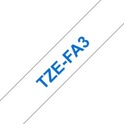 Ruban TZeFA3, 12mm Bleu sur...