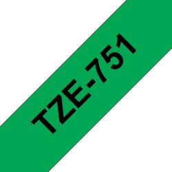 Ruban TZe751, 24mm Noir sur...