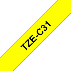 Ruban TZeC31, 12mm Noir sur...
