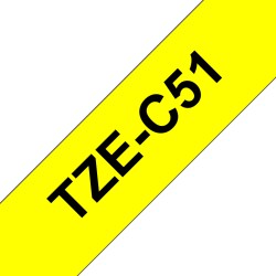 Ruban TZeC51, 24mm Noir sur...