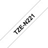 Ruban TZeN221, 9mm Noir sur fond Blanc, Non laminé, 8M