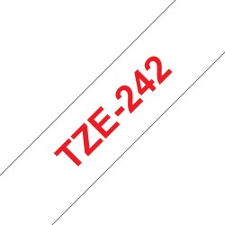 Ruban TZe242, 18mm Red sur...