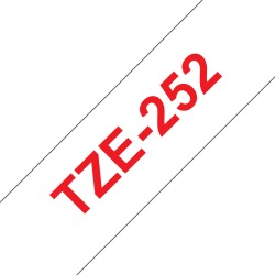 Ruban TZe252, 24mm Red sur...