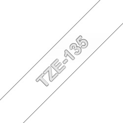 Ruban TZe135, 12mm Blanc...