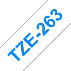 Ruban TZe263, 36mm Bleu sur...