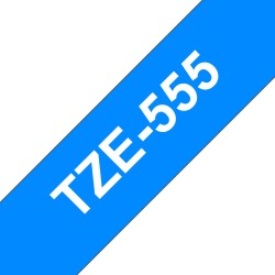 Ruban TZe555, 24mm Blanc...