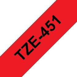 Ruban TZe451, 24mm Noir sur...