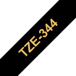 Ruban TZe344, 18mm Gold sur...