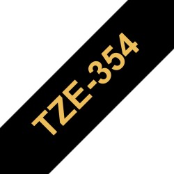 Ruban TZe354, 24mm Gold sur...