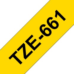 Ruban TZe661, 36mm Noir sur...