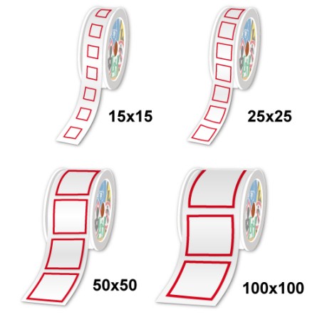 Rouleaux SGH / CLP prédécoupés et pré-imprimés, Pictogramme seul, 15x15 mm