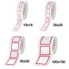 Rouleaux SGH / CLP prédécoupés et pré-imprimés, Pictogramme seul, 15x15 mm