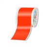 Rouleaux en continu, Fluo rouge, 100mm x 25m