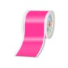 Rouleaux en continu, Fluo rose, 100mm x 25 m