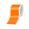 Rouleaux en continu, Fluo orange, 100mm x 25m