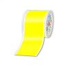 Rouleaux en continu, Fluo jaune, 100mm x 25 m