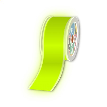Rouleaux en continu, Réfléchissant jaune, 50mm x 25m