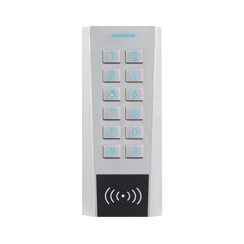 CLAVIER/LECTEUR RFID AXK4 MÉTAL 125 KHZ EM 12/24V AC/DC