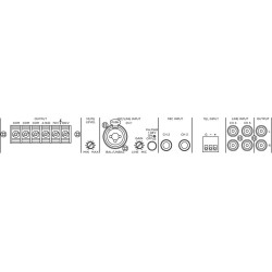 Ampli PA,120W,100V,4-8-16 Ohm,mix