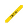 Ruban TZeFX611, 6mm Noir sur fond Jaune, Laminé flexible, 8M