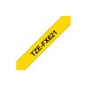 Ruban TZeFX621, 9mm Noir sur fond Jaune, Laminé flexible, 8M