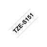 Ruban TZeS151, 24mm Noir sur fond Transparent, Laminé adhésif puissant, 8M