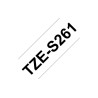 Ruban TZeS261, 36mm Noir sur fond Blanc, Laminé adhésif puissant, 8M