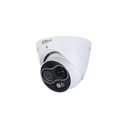 MINIDOME IP BI-SPECTRUM 256X192 MESURE T° 2/2MM 4MP IR 30M LED ALARM IP67 POE/12