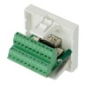 PLASTRON 45 X 45 HDMI FEMELLE / 20 BORNIERS À VIS NUMÉROTÉS