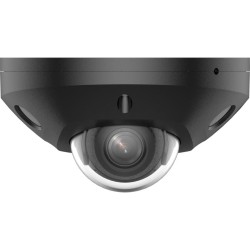 MINIDOME IP PLAT NOIR 4MP 2.8MM ACUSENSE IR/LED30M MIC ALARM IP67/IK10 12V/POE