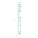 Têtière plate 250 x 25 mm B1S acier inoxydable pour 13-23-33 & ESU