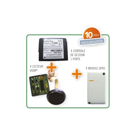 INTRABOX ECO DATA 1 TETE VIGIK+ + CENTRALE 2 PORTES